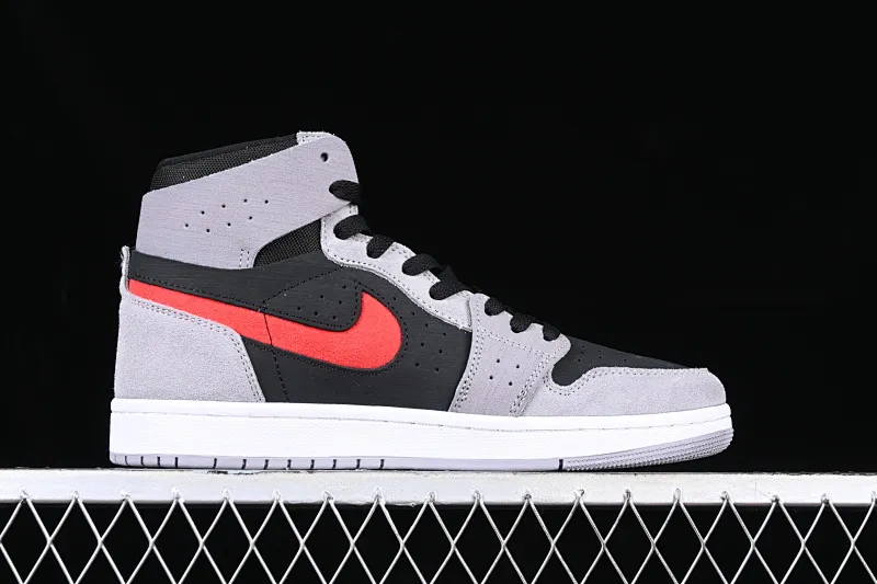 All categories Air Jordan Jordan series basketball shoes Air Jordan 1 High Air Jordan 1 Zoom CMFT AJ1 Joe 1 black gray red color matching DV1307-060